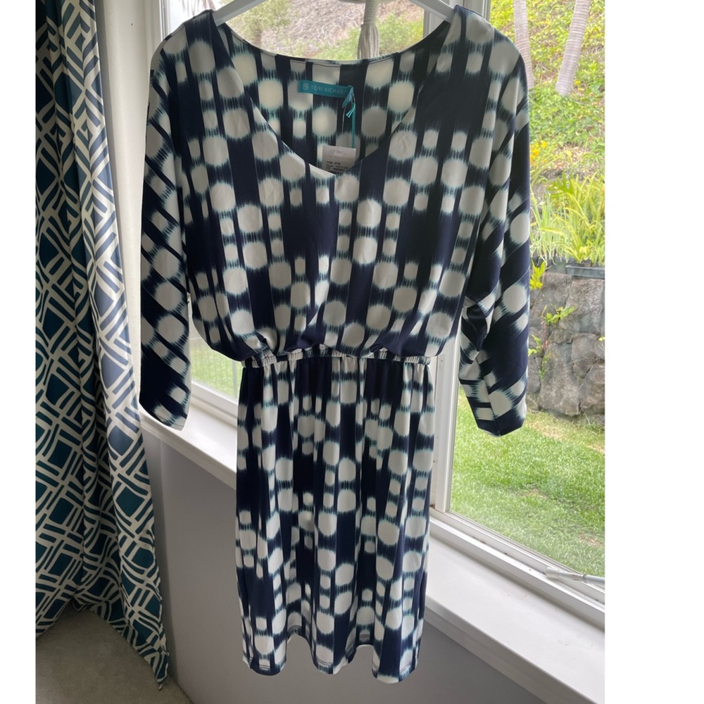 Tori Richards blue dress